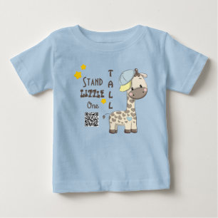 T-shirt Pour Bébé Cartoon personnalisé Baby Boy Giraffe