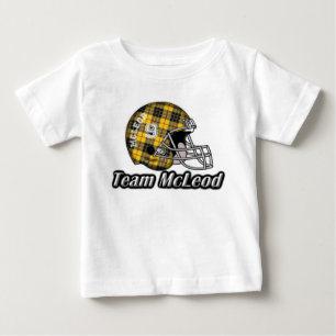 T-shirt Pour Bébé Casque de football d'équipe de tartan de McLeod