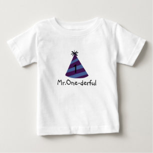 T-shirt Pour Bébé Casquette du parti bleu M. T-shirt bébé à un derfu