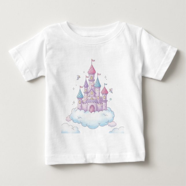 T-shirt Pour Bébé Castle Fairy Floating - Imaginaire Whimsical pour  (Devant)