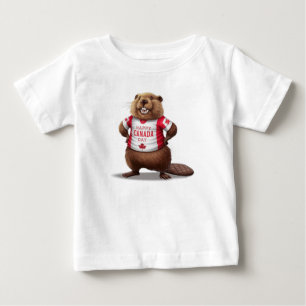 T-shirt Pour Bébé Castor Canadien Fête du Canada