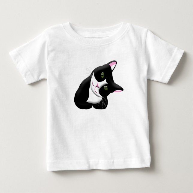 T-shirt Pour Bébé Cat (Devant)
