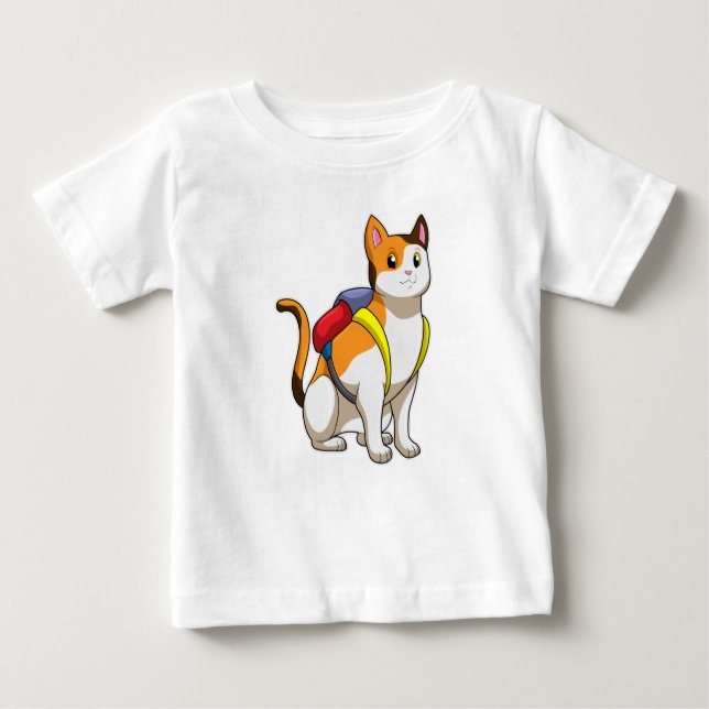 T-shirt Pour Bébé Cat (Devant)