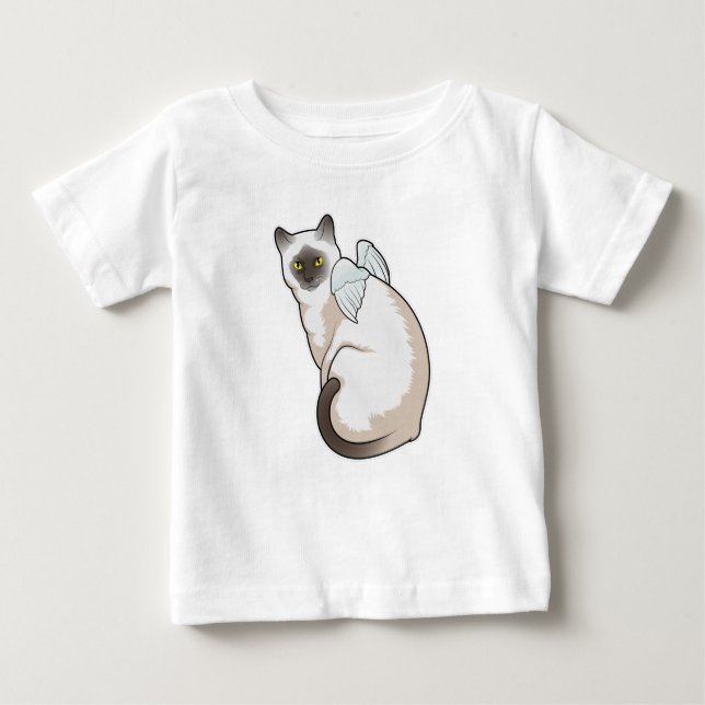 T-shirt Pour Bébé Cat Angel (Devant)