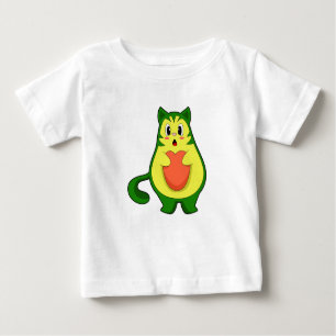 T-shirt Pour Bébé Cat Avocado