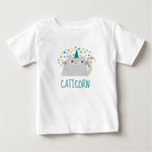 T-shirt Pour Bébé Cat Unicorn Cute