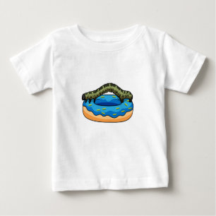 T-shirt Pour Bébé Caterpillar avec Donut