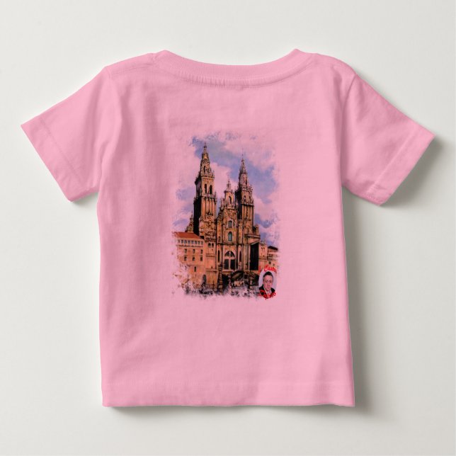 T-shirt Pour Bébé Cathédrale Santiago de Compostela (A La Corogne) (Dos)