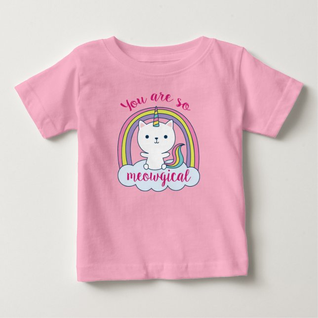 T-shirt Pour Bébé Caticorn | T-Shirt Bébé (Devant)