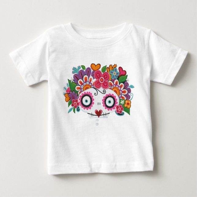 T-shirt Pour Bébé Catrina Skelly (Devant)