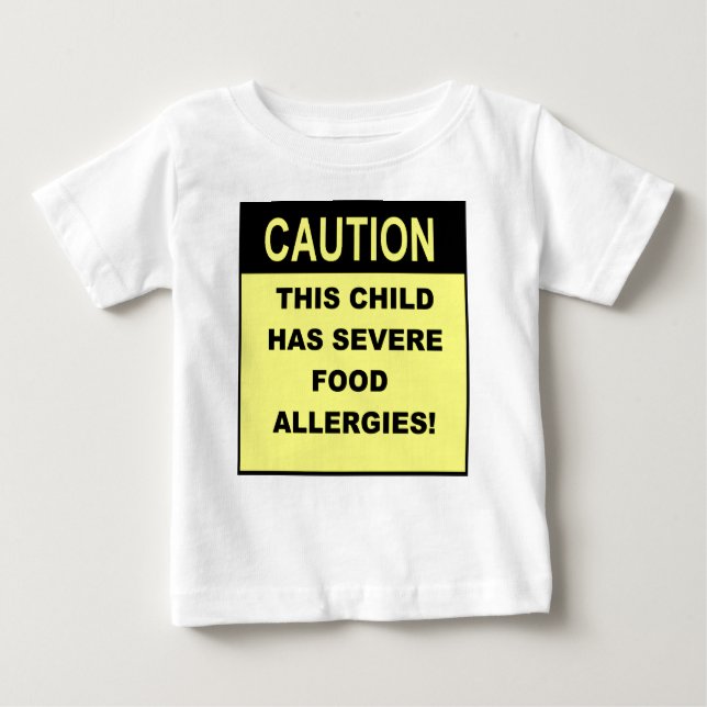 T-shirt Pour Bébé Caution2 (Devant)