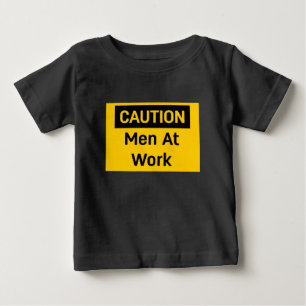 T-shirt Pour Bébé CAUTION Men at Work