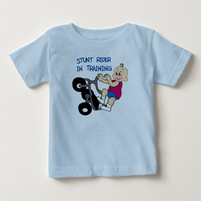 T-shirt Pour Bébé Cavalier de cascade dans la formation (Devant)