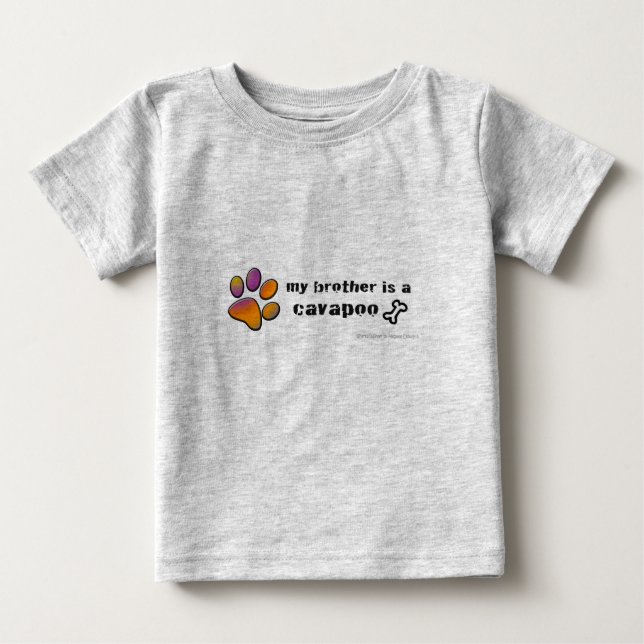 T-shirt Pour Bébé cavapoo (Devant)