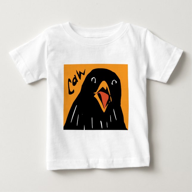 T-shirt Pour Bébé Caw (Devant)