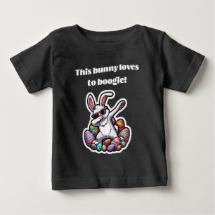 T-shirt Pour Bébé Ce lapin adore faire du bogie !