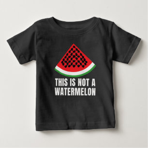 T-shirt Pour Bébé Ce n'est pas une pastèque - Palestinien keffiyeh