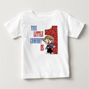 T-shirt Pour Bébé Ce petit COWBOY est 1 anniversaire Tee
