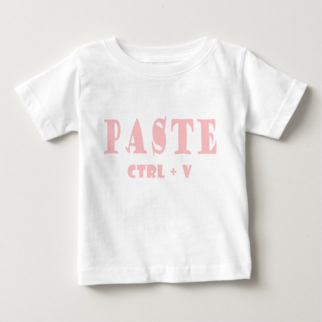 T-shirt Pour Bébé Ce qui est le raccourci pour la pâte (Devant)