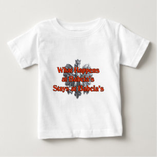 T-shirt Pour Bébé Ce qui se produit aux séjours de Babcia chez
