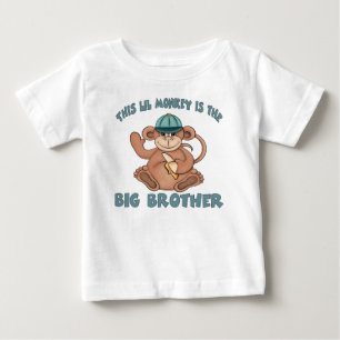 T-shirt Pour Bébé Ce singe lil est le grand frère