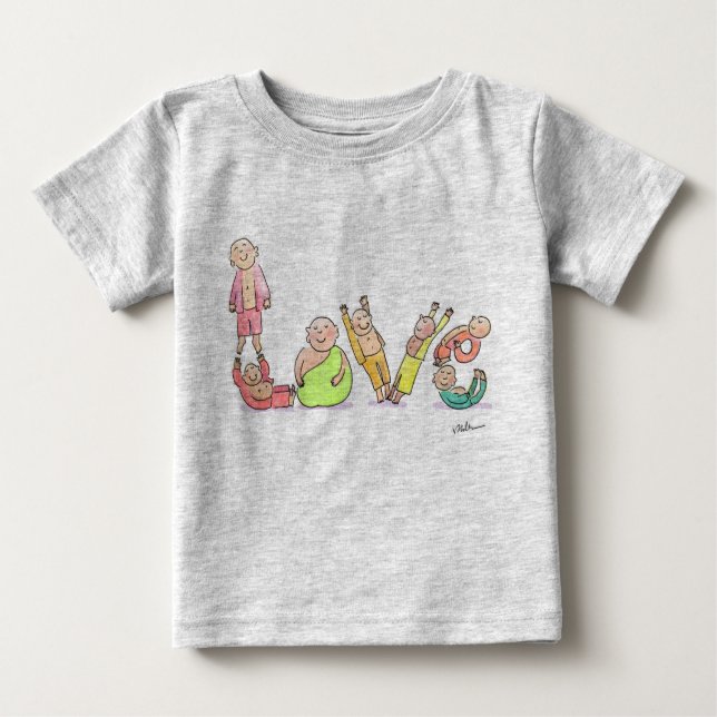 T-shirt Pour Bébé Ce Spells Love (Devant)