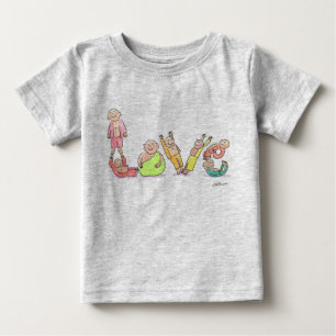 T-shirt Pour Bébé Ceci orthographie l'amour