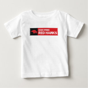 T-shirt Pour Bébé Cedar Springs Red Hawks