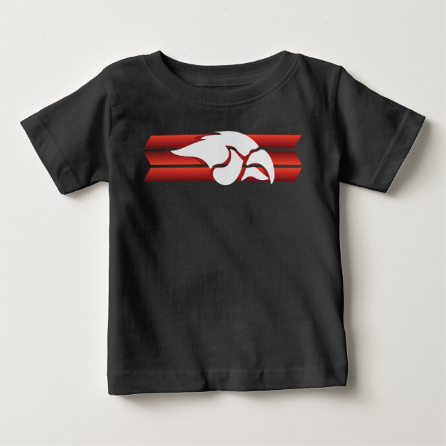 T-shirt Pour Bébé Cedar Springs Red Hawks #6 (Devant)