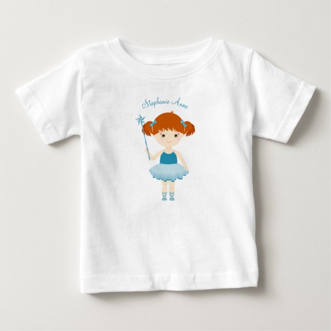 T-shirt Pour Bébé Célébration de Cupcake de Ballerine Douce (Devant)