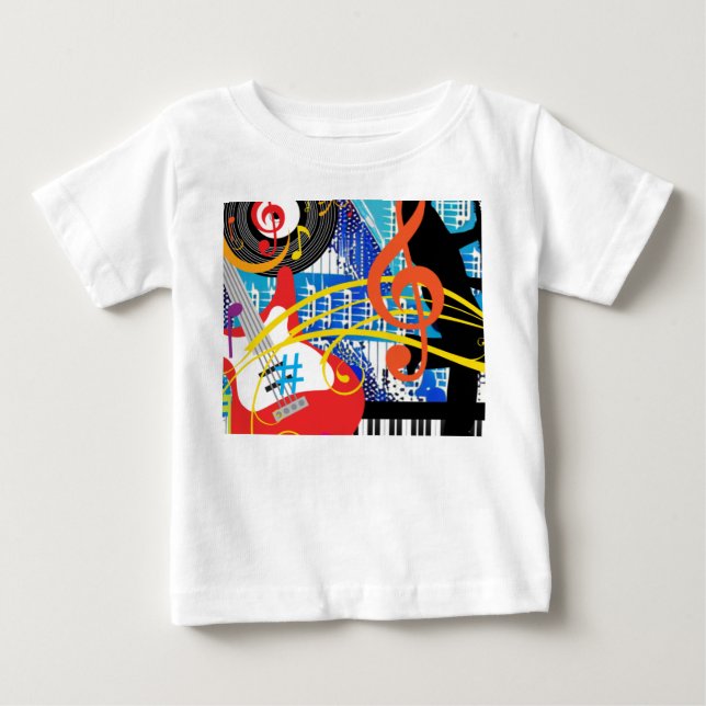 T-shirt Pour Bébé Célébration de la musique (Devant)