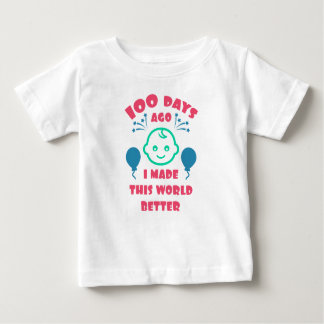 T-shirt Pour Bébé Célébration des 100 jours du bébé |Baby shower du