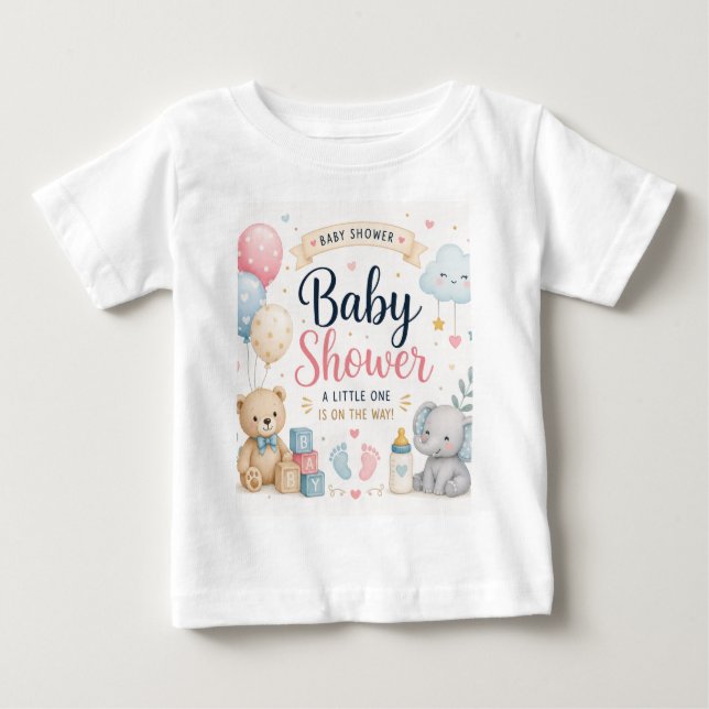 T-shirt Pour Bébé Célébration douce de baby shower (Devant)