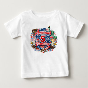 T-shirt Pour Bébé Célébration du 250e anniversaire des Amériques le