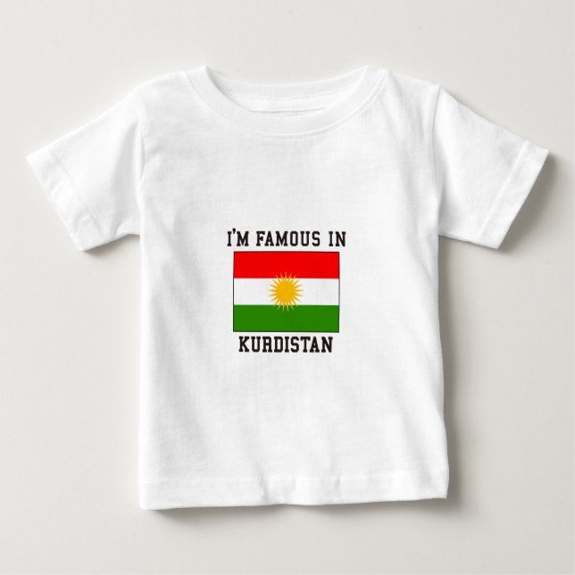 T-shirt Pour Bébé Célèbre au Kurdistan (Devant)