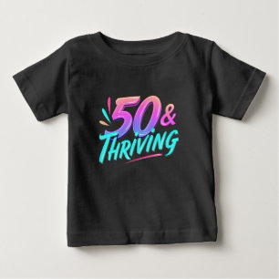T-shirt Pour Bébé Célébrer 50e anniversaire et prospérer