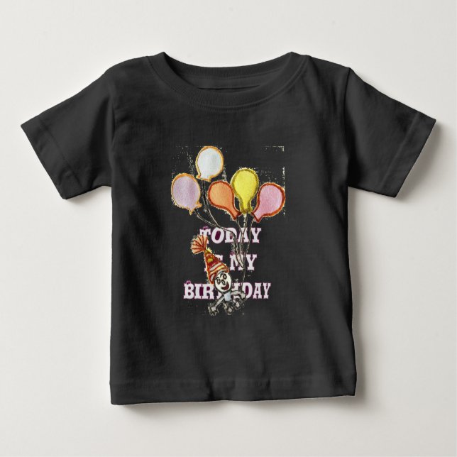 T-shirt Pour Bébé Célébrez avec notre joyeux anniversaire de bienven (Devant)