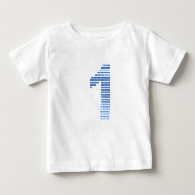 T-shirt Pour Bébé Célébrez être 1 (Devant)