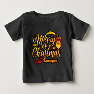 T-shirt Pour Bébé "Célébrez la joie : Joyeux Noël design"