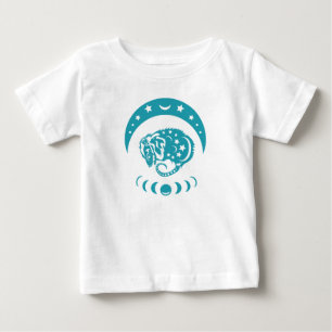 T-shirt Pour Bébé Céleste Crécent Lune Possum Nature Whimsical