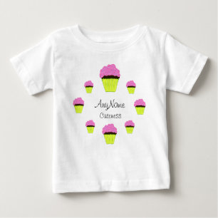 T-shirt Pour Bébé Cercle d'amour Cuteness Cupcakes