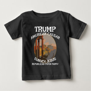 T-shirt Pour Bébé Cercle de Trump Jésus Rasputine Staline Fasciste