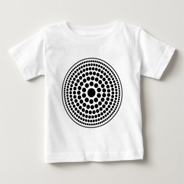 T-shirt Pour Bébé Cercle demi-ton 01 (Devant)
