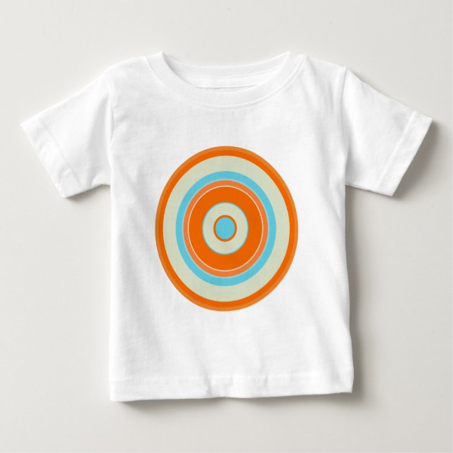 T-shirt Pour Bébé Cercles colorés 03 (Devant)