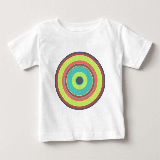 T-shirt Pour Bébé Cercles colorés 04 (Devant)