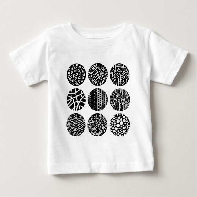 T-shirt Pour Bébé Cercles décoratifs (Devant)