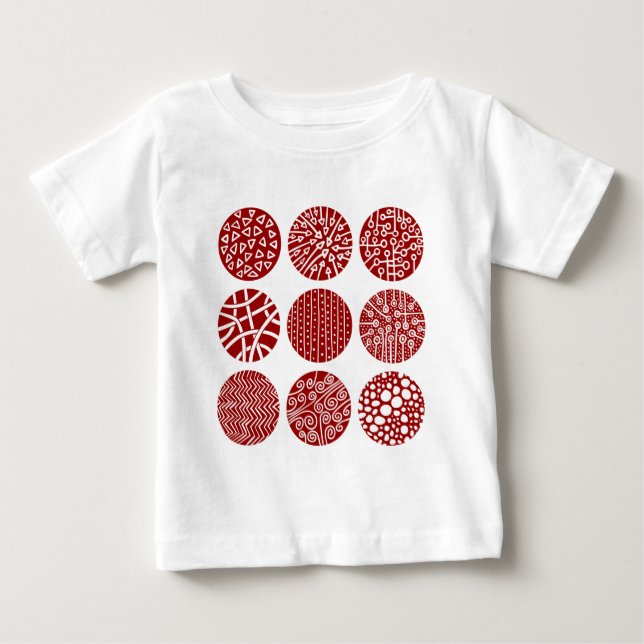T-shirt Pour Bébé Cercles décoratifs (Devant)