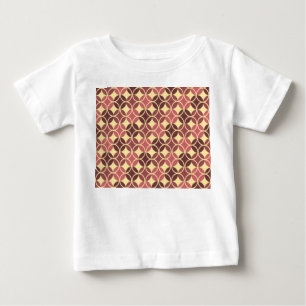 T-shirt Pour Bébé Cercles sur cercles - pourpre et crème