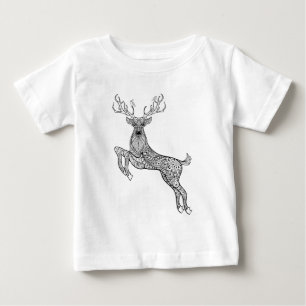 T-shirt Pour Bébé Cerfs communs à cornes magiques avec le