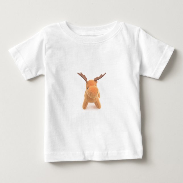 T-shirt Pour Bébé Cerfs communs d'orignaux de Noël (Devant)